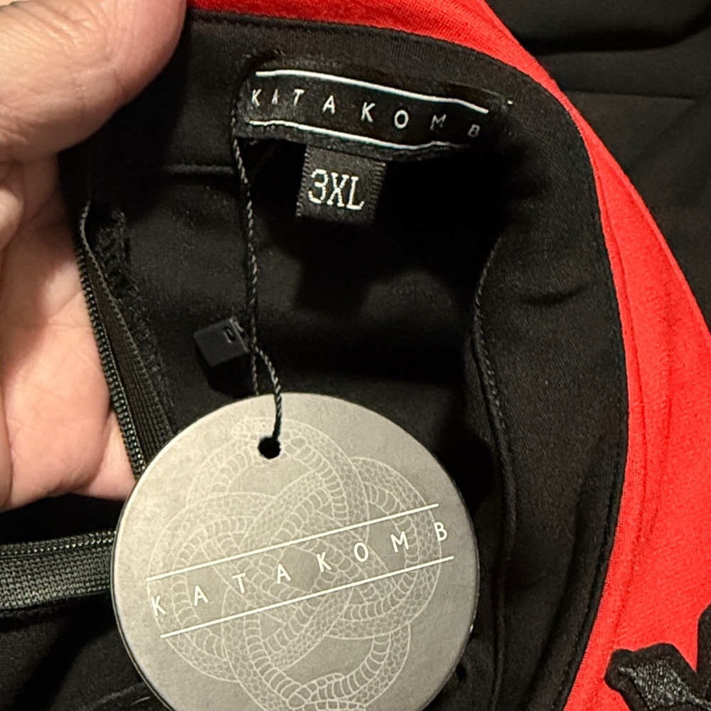 KATAKOMB CROSS DRESS BISHOP SLEEVE SZ 3x - Picture 6 of 11